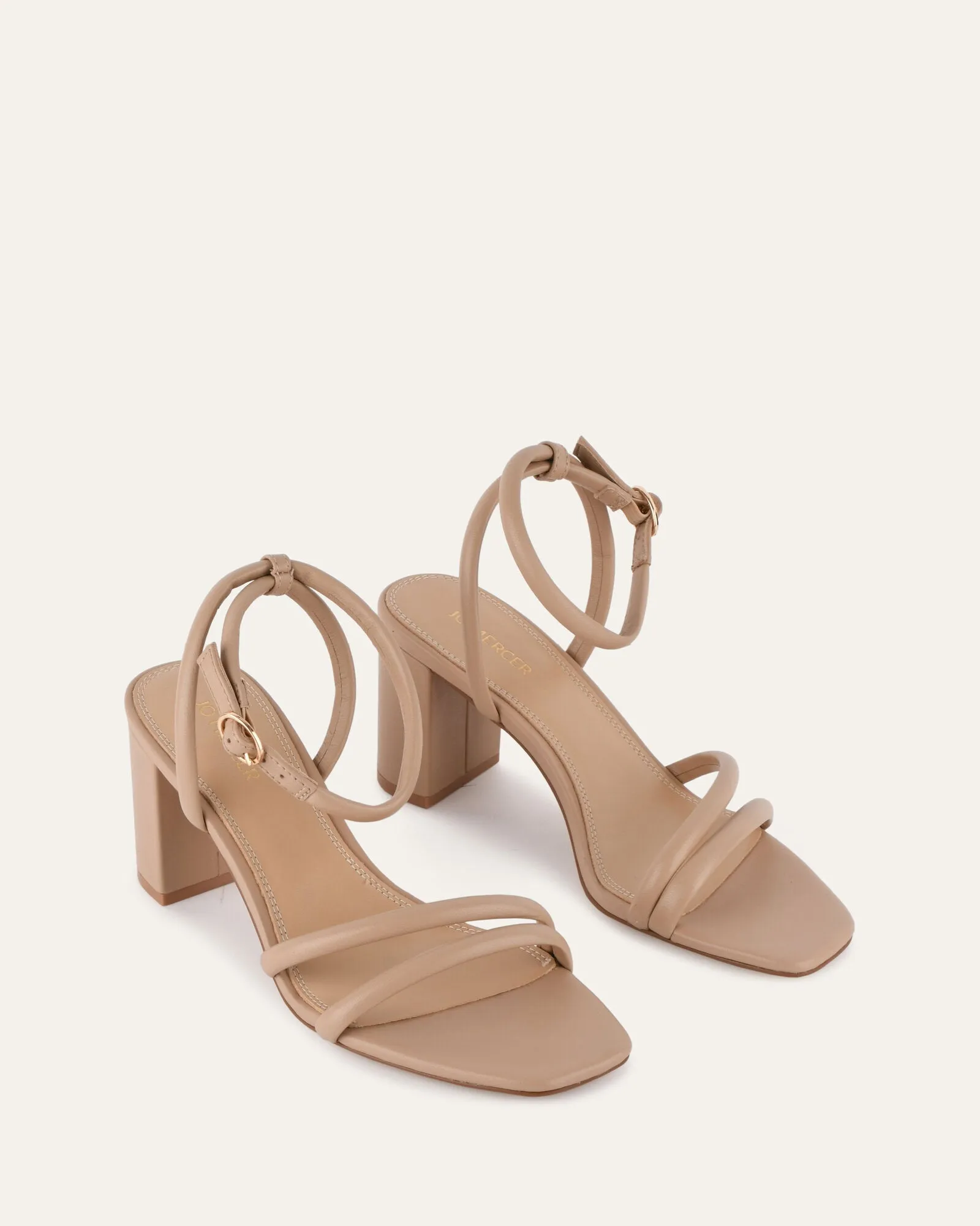 NINO HIGH HEEL SANDALS BLUSH LEATHER