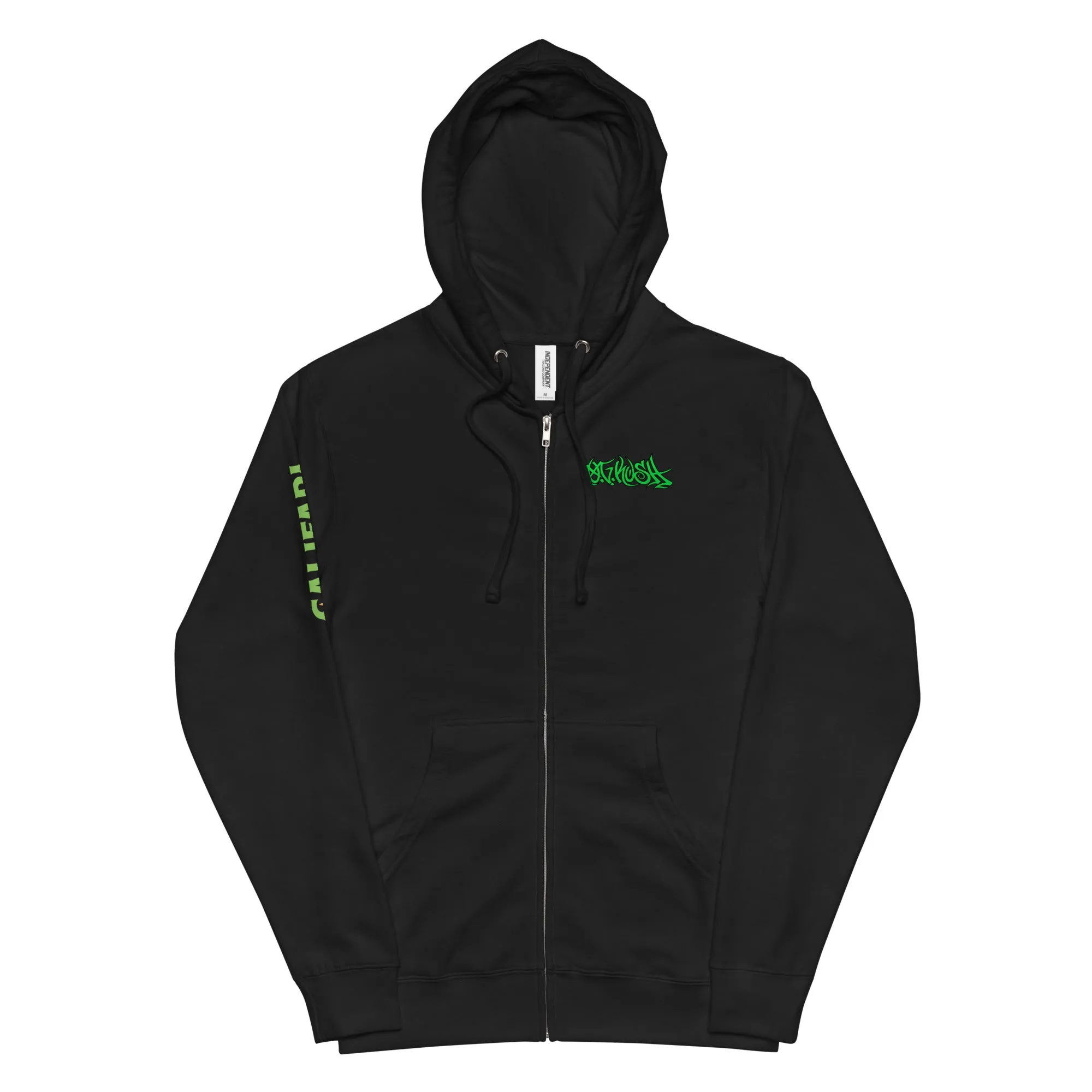 OG Kush Hyped Up Unisex fleece zip up hoodie