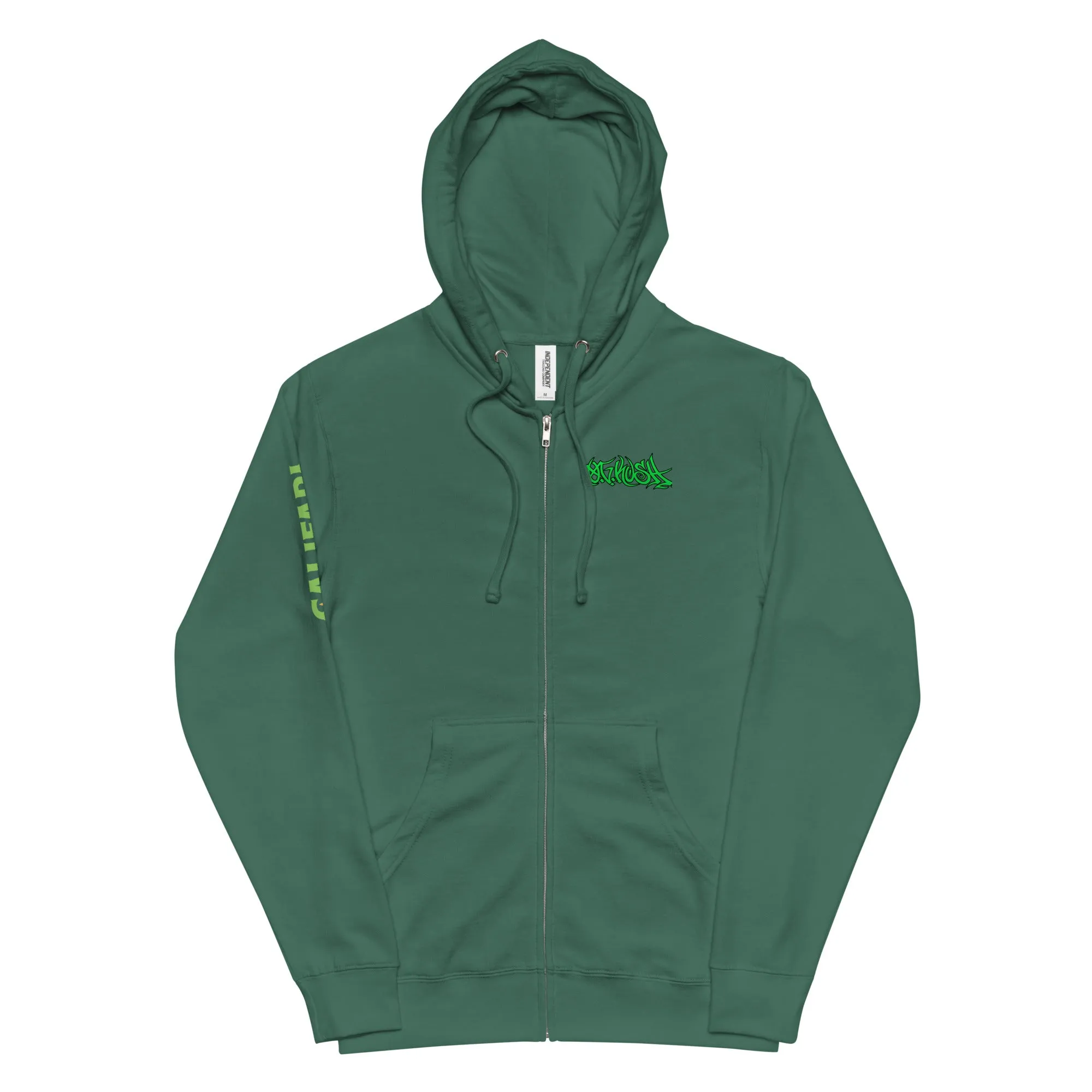 OG Kush Hyped Up Unisex fleece zip up hoodie