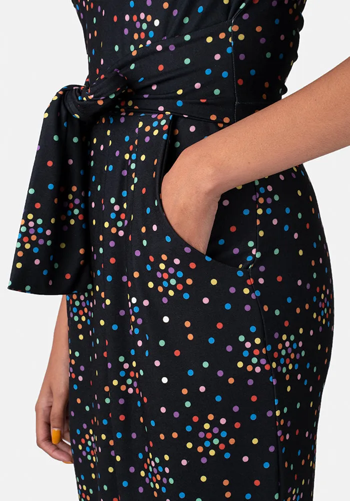 Paige Multi Coloured Spot Dress