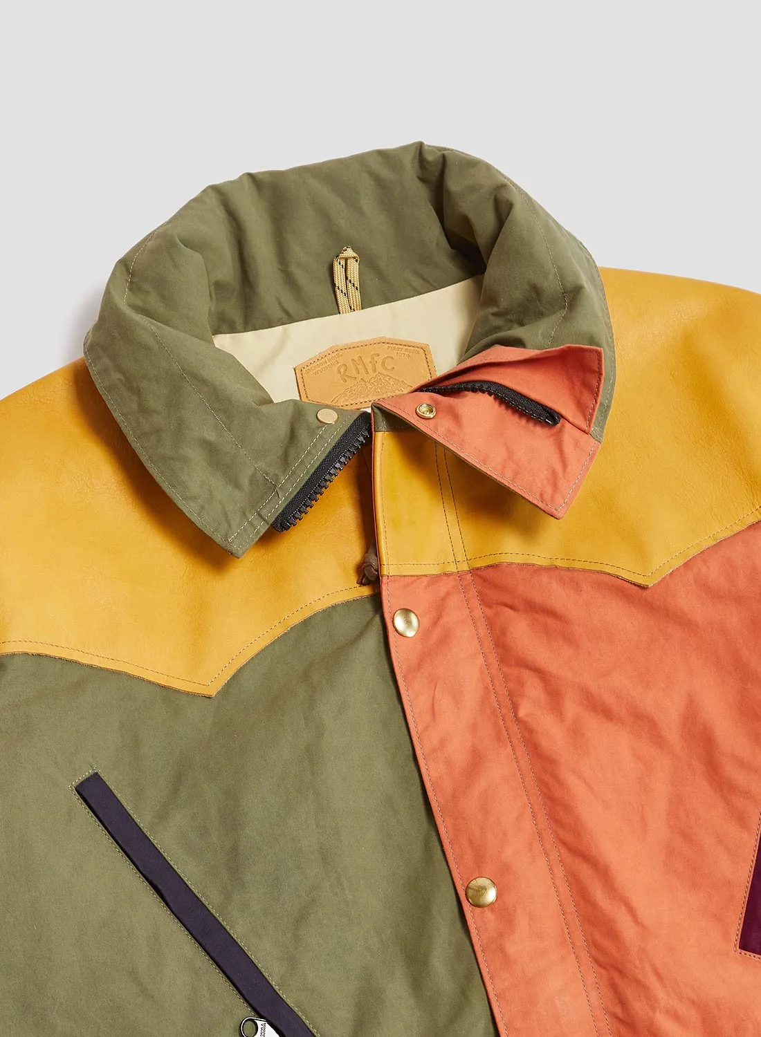 Rocky Mountain Featherbed x Nigel Cabourn Mountain Parka Dry Wax in Multicolour