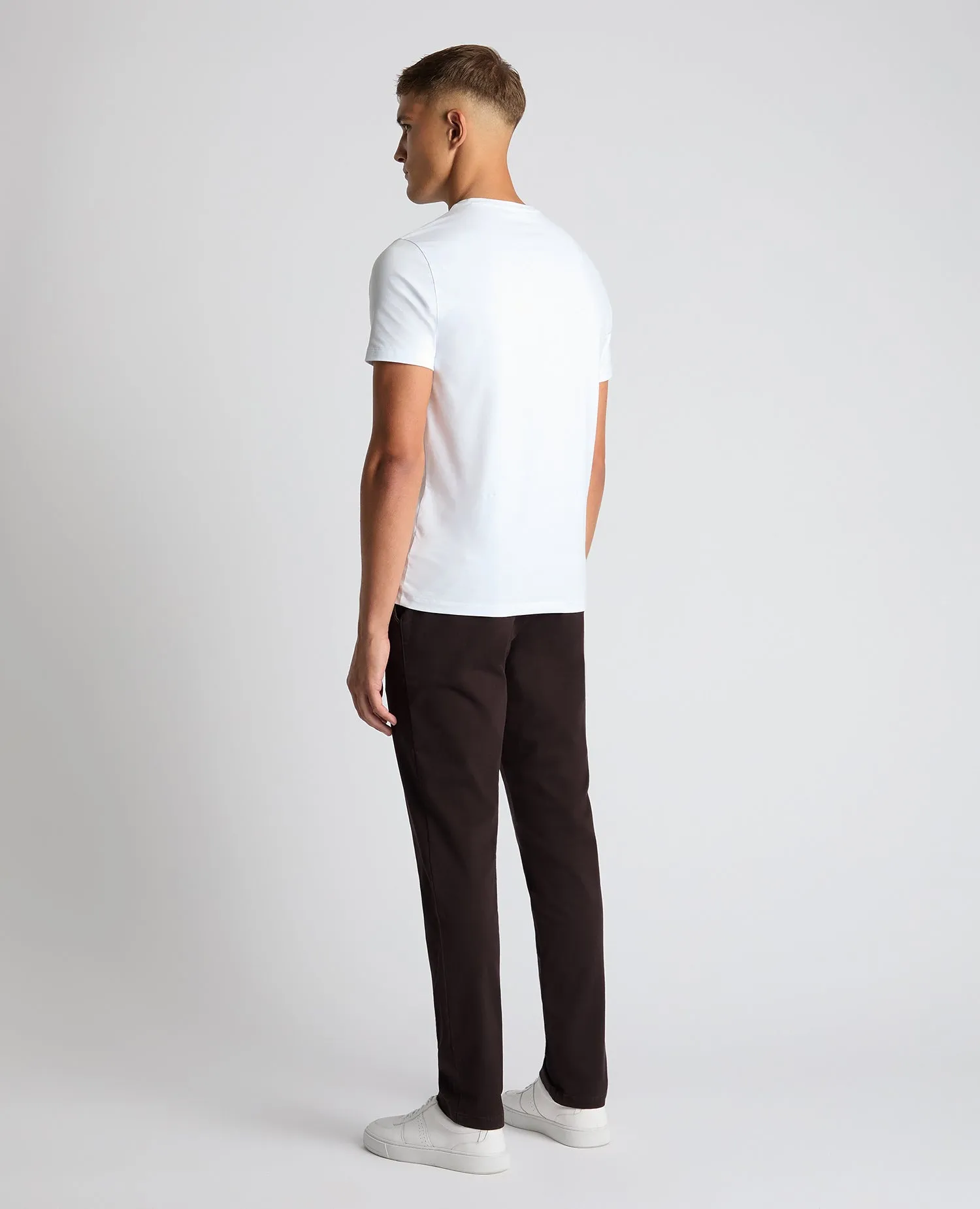 Slim Fit Cotton-Stretch Washed Chino