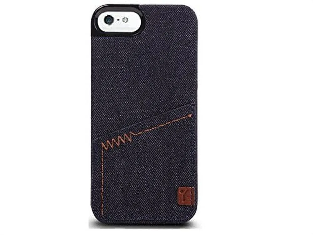 The Joy Factory Denim Premium Denim Hardshell Case with Pocket for iPhone5/5S, CSD110 (Indigo)