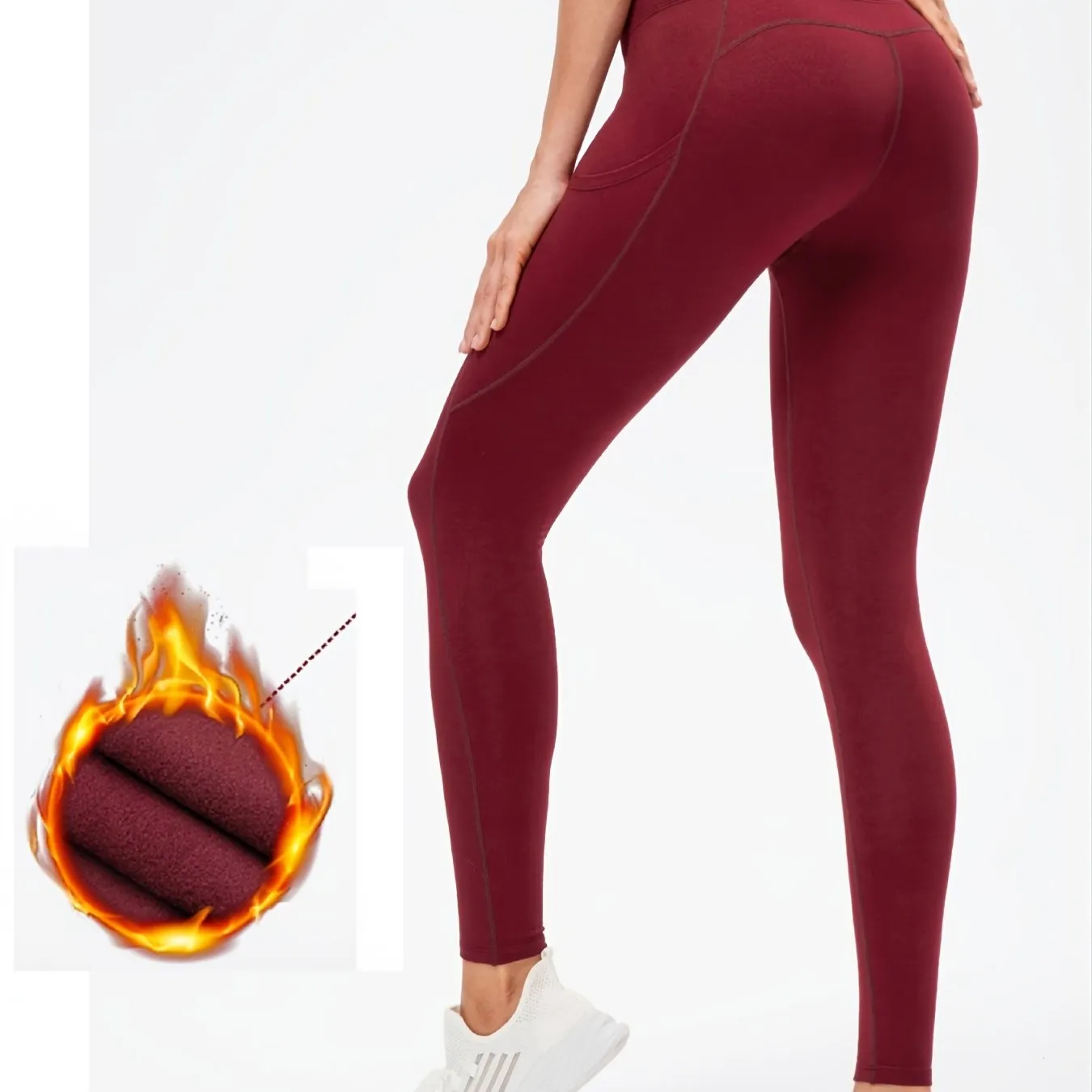 Thermal Stretchy Yoga Leggings High-Waisted  Workout Yoga Pants