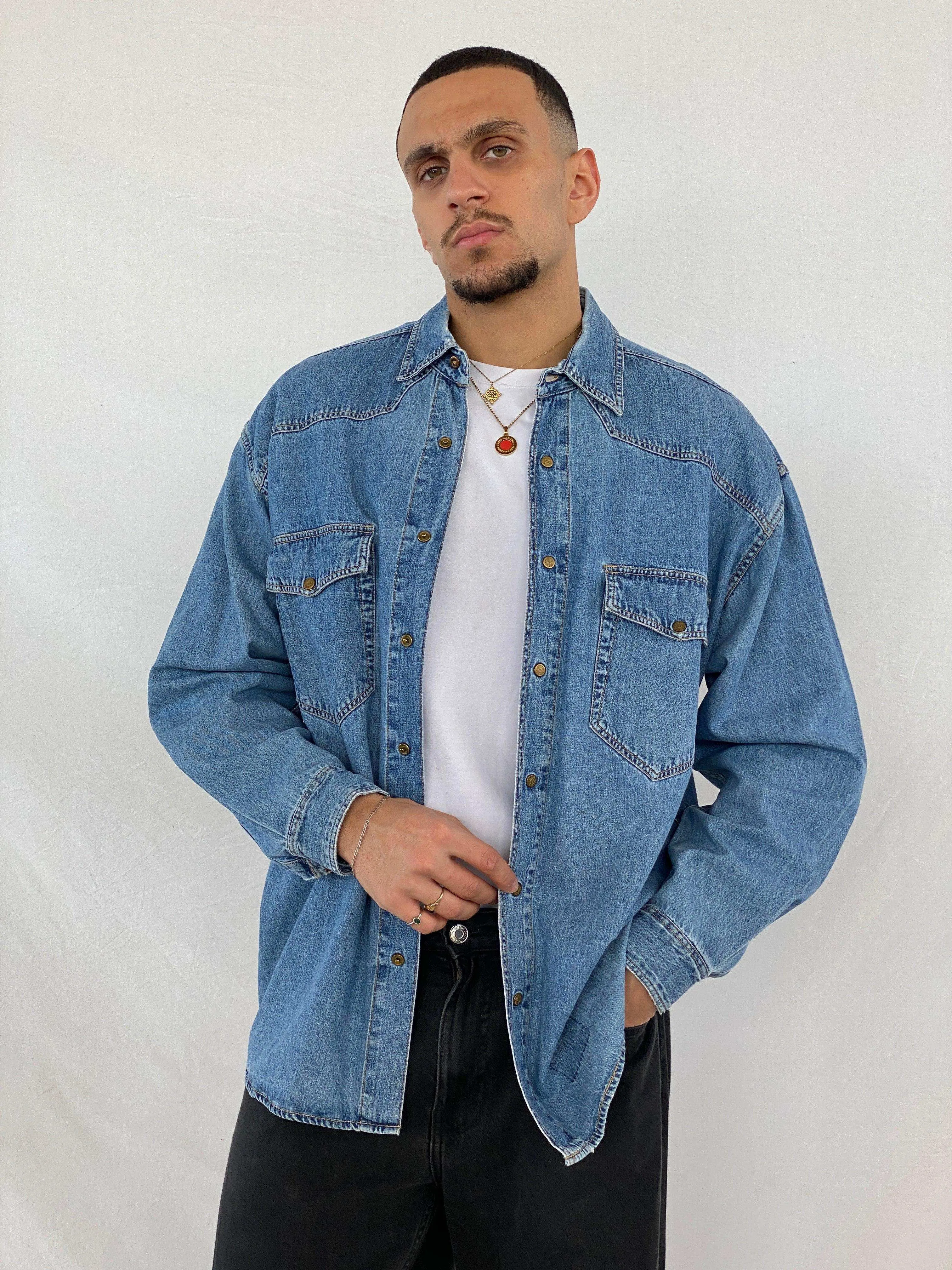 Vintage 90s Mustang Denim Shirt