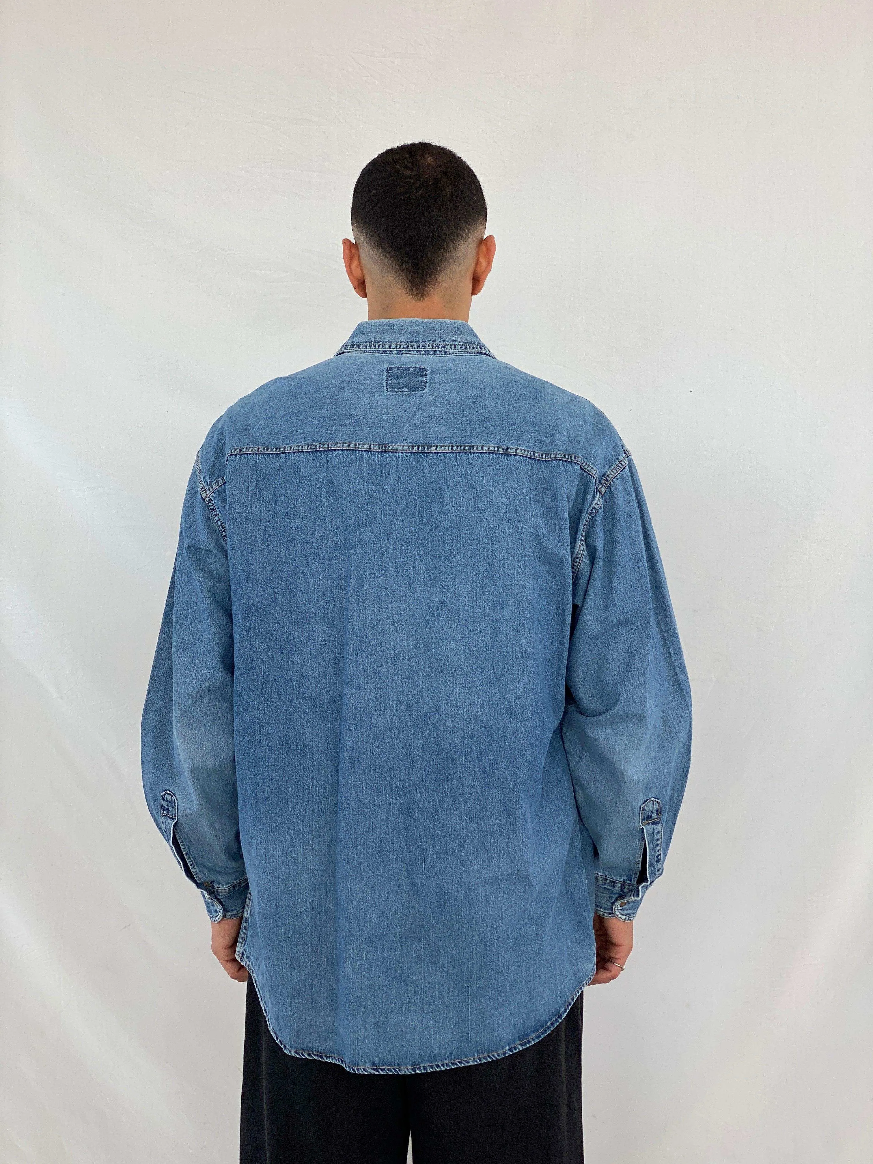 Vintage 90s Mustang Denim Shirt