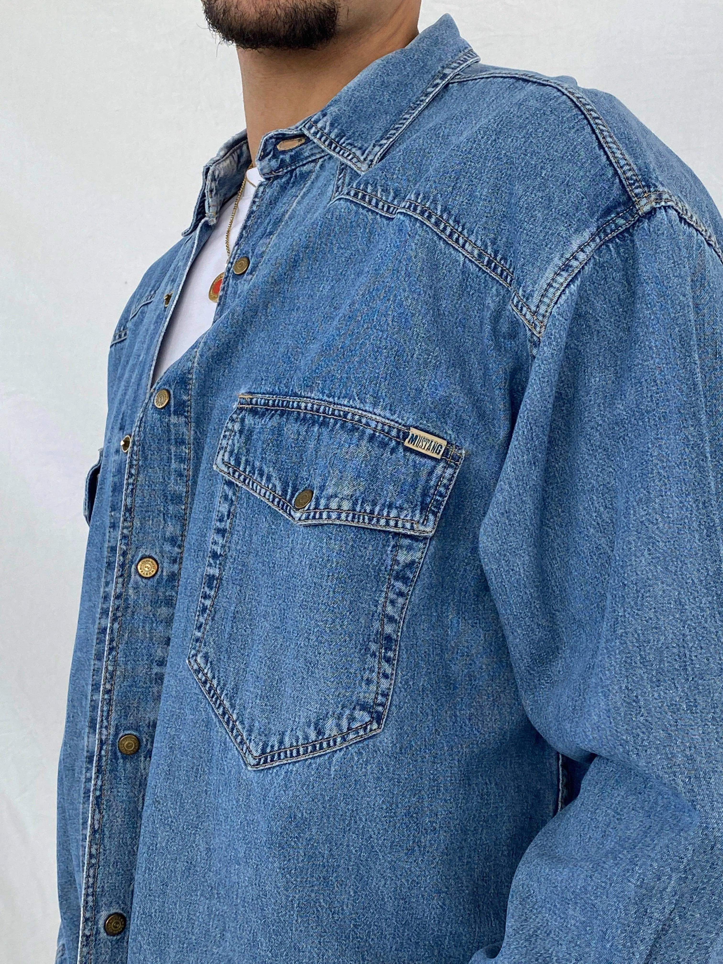 Vintage 90s Mustang Denim Shirt