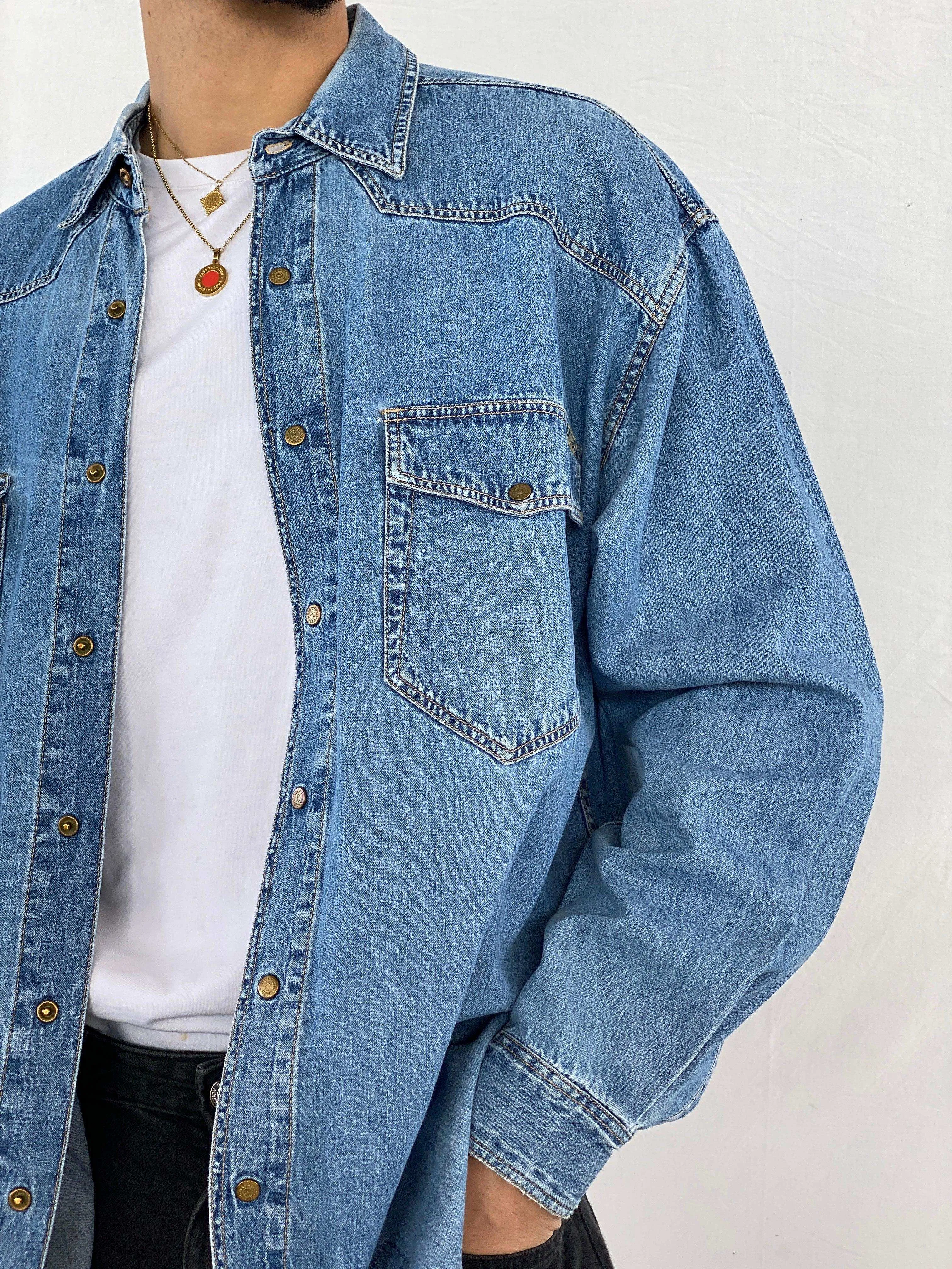 Vintage 90s Mustang Denim Shirt