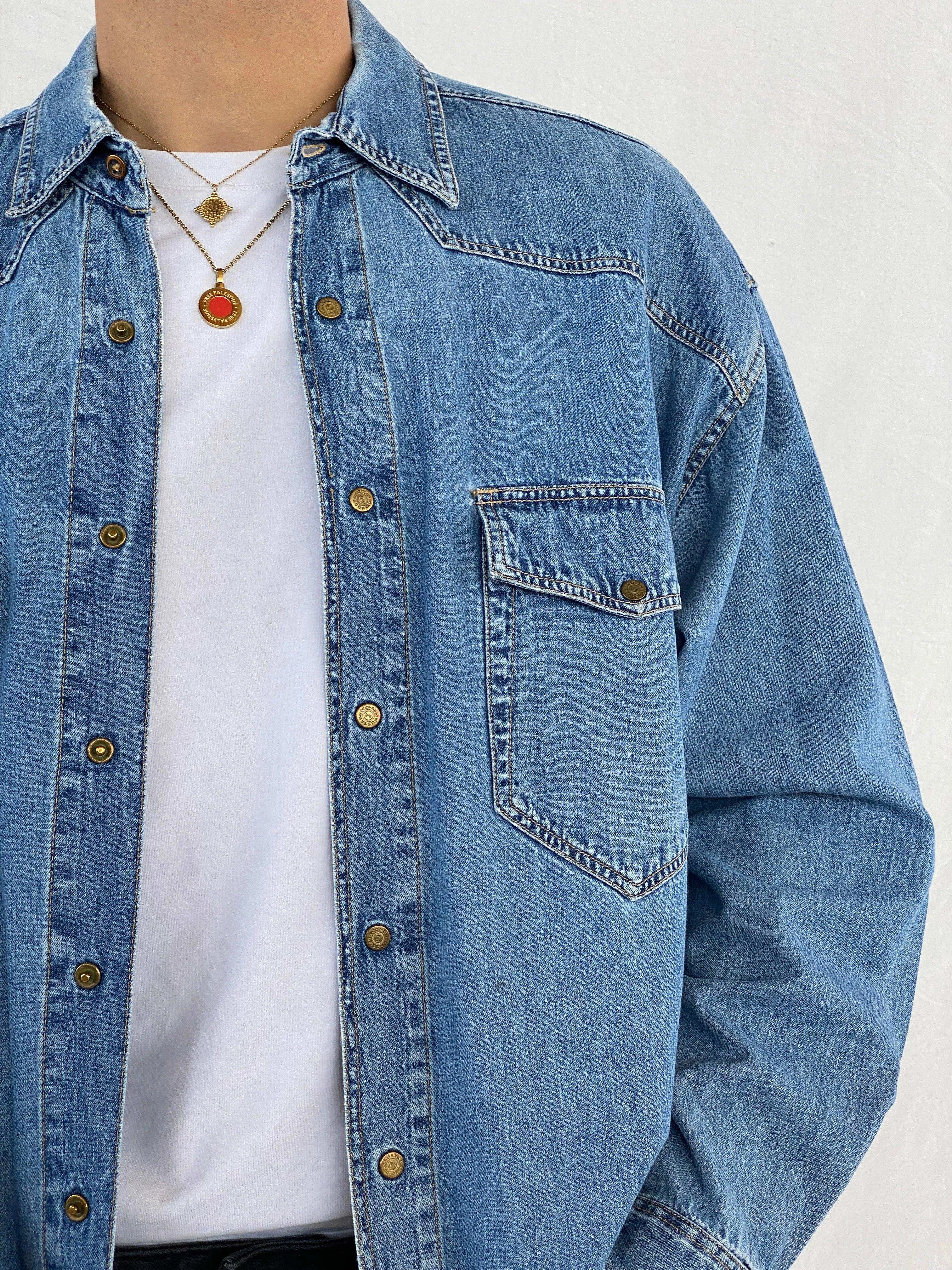 Vintage 90s Mustang Denim Shirt